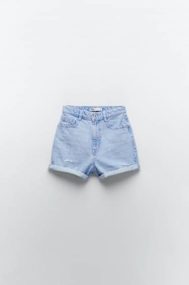 Zara mom fit bermuda shorts discount