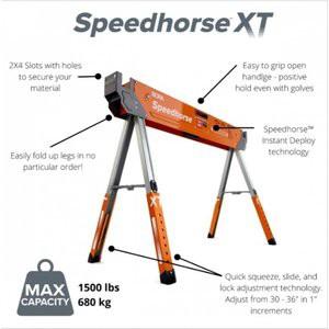 2 pc Bora Adjustable Speedhorse XT Sawhorse Work Support System (Category: Construction Tools & Equipment) located in Manila. Submitted by raineshop77 (Listing ID 1090695212, Image 3). Description: Bora Adjustable Speedhorse XT Sawhorse Work Support System We took our bestselling PM-4500, sawhorse and gave it individually extendable legs — meaning you can raise your speed horse XT to the height you need to work without pain. Plus, you can adjust 