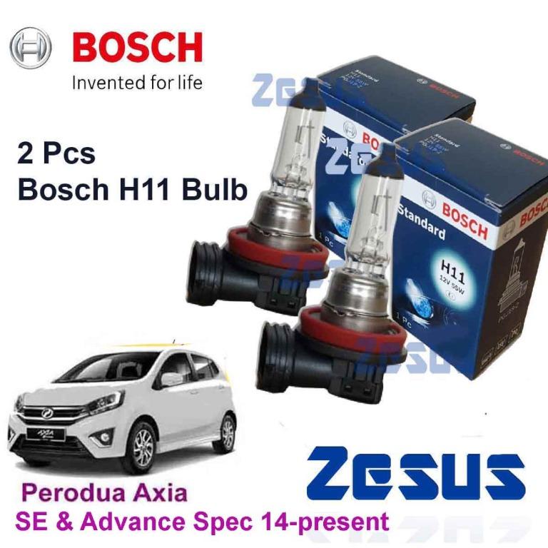 2 Pcs x Mentol Lampu Zesus Osram Headlamp lamp Halogen Bosch Bulb H4 ...
