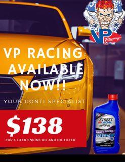 VP RACING 5W-40 4L Promotion