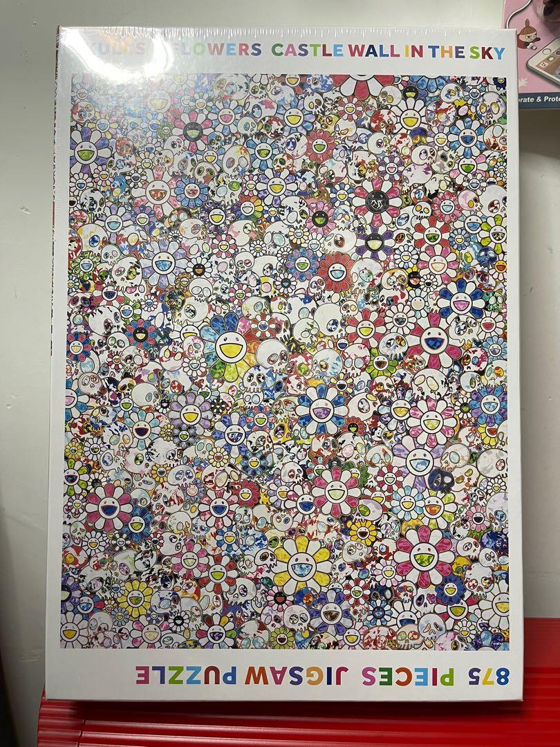 村上隆　パズル　SKULLS & FLOWERS CASTLE WALL 4個美術品/アンティーク