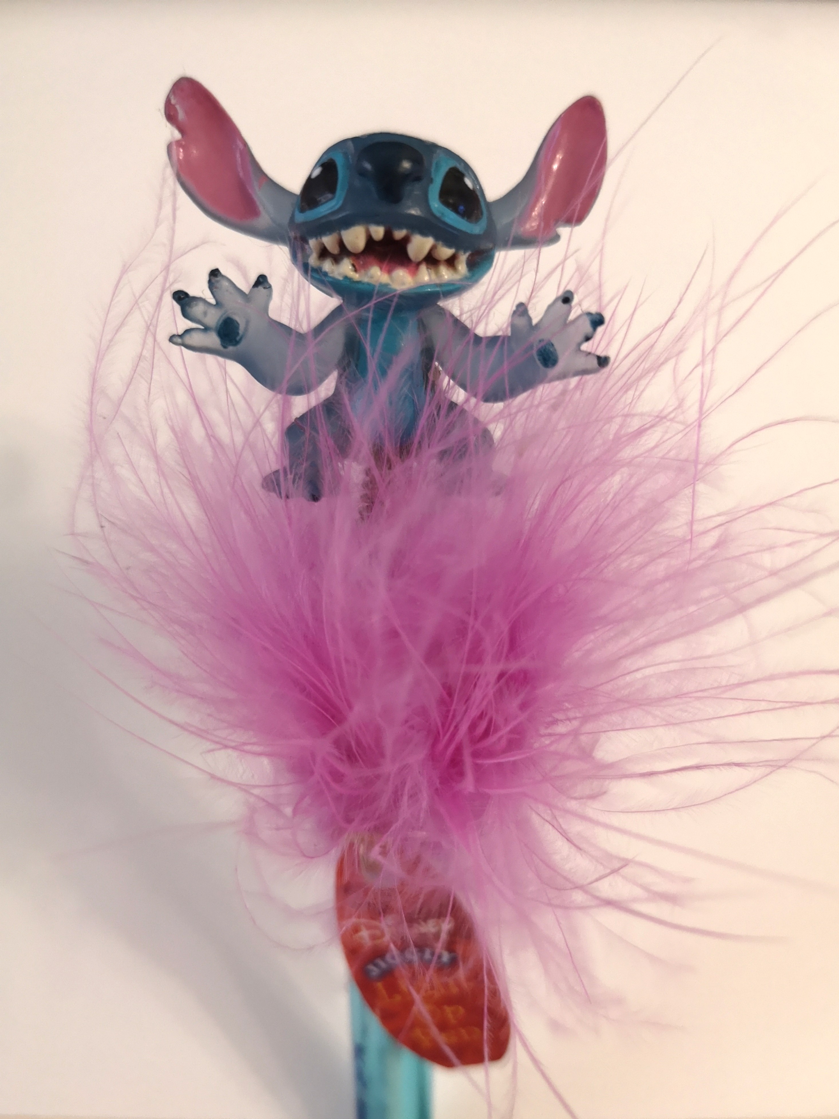 (稀有) Stitch扮嘢小魔星史迪仔迪士尼發光毛毛原子筆Jiggly 3D Light Up PenDisney角色系列, 興趣及遊戲