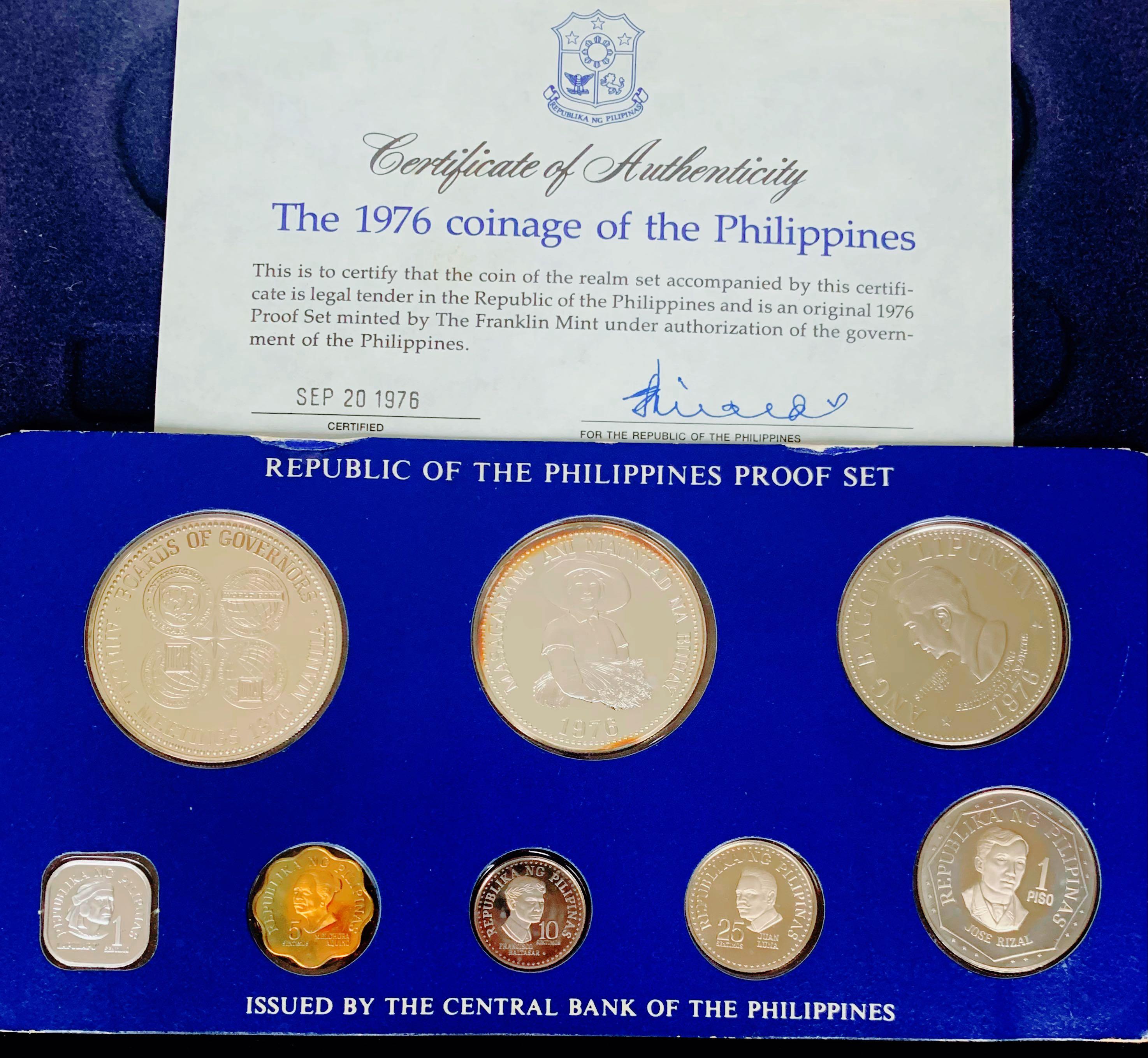 1976 Republic of the Philippines Beautiful Uncirculated Mint Proof ...