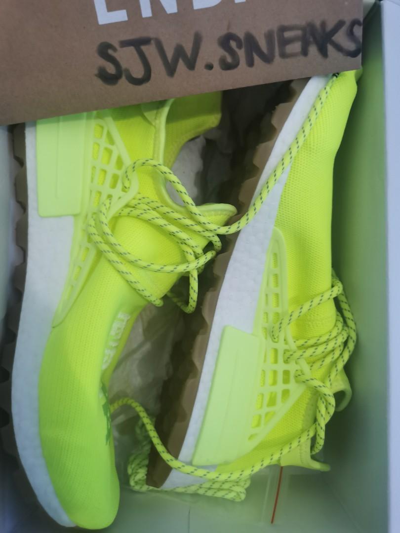 Adidas Human Race NMD Neon Men s Fashion Footwear Sneakers on
