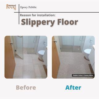 Anti Slip (👍🏼 Overlay for Toilet, Balcony, Kitchen)