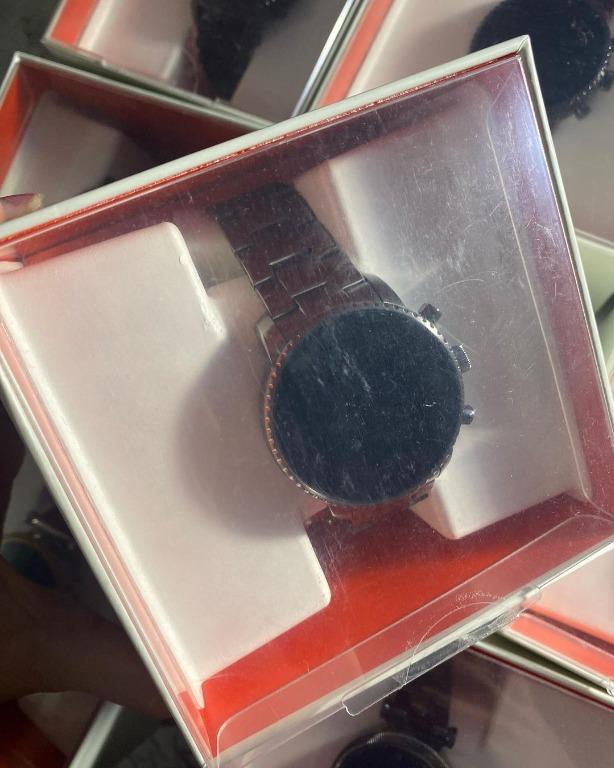 Refurbished gen 4 smartwatch sales explorist hr smoke stainless steel