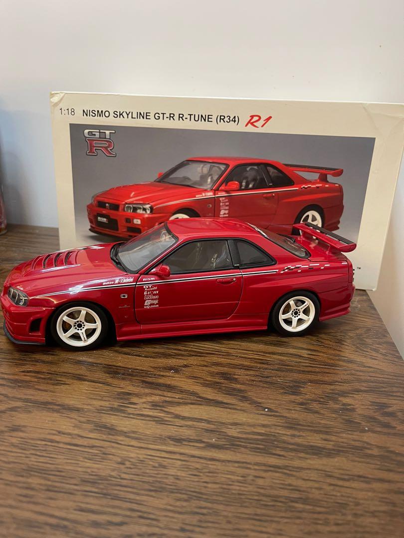 Autoart 1 18 Nissan Skyline R34 Gtr R Tune R1 玩具 遊戲類 玩具 Carousell