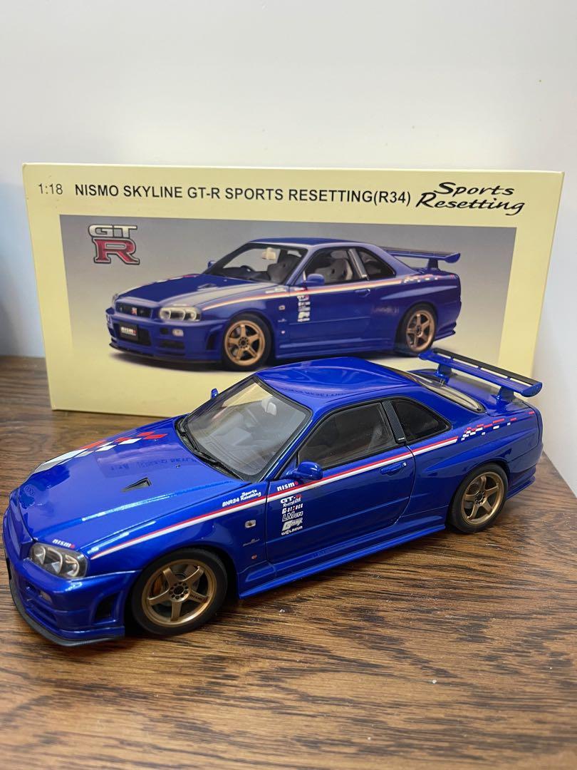 Autoart 1 18 Nissan Skyline R34 Gtr Sports Resetting 玩具 遊戲類 玩具 Carousell