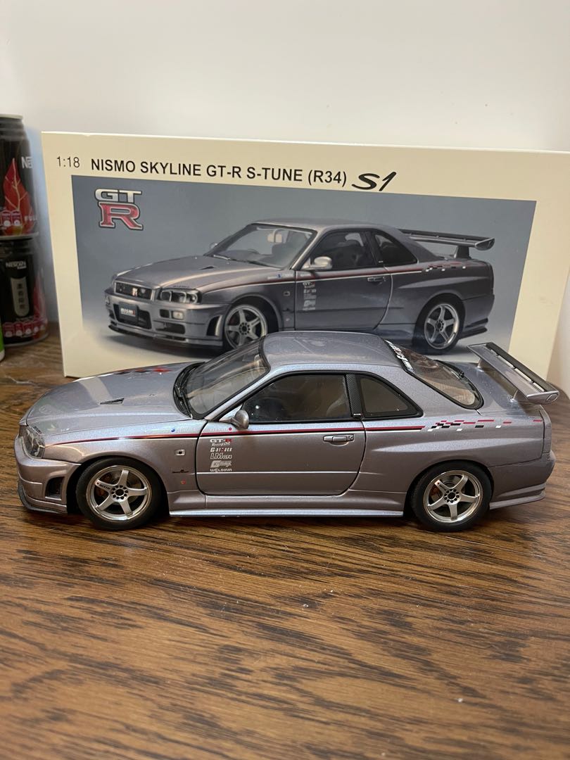 Autoart 1 18 Nissan Skyline R34 Gtr S Tune S1 興趣及遊戲 玩具 遊戲類 Carousell