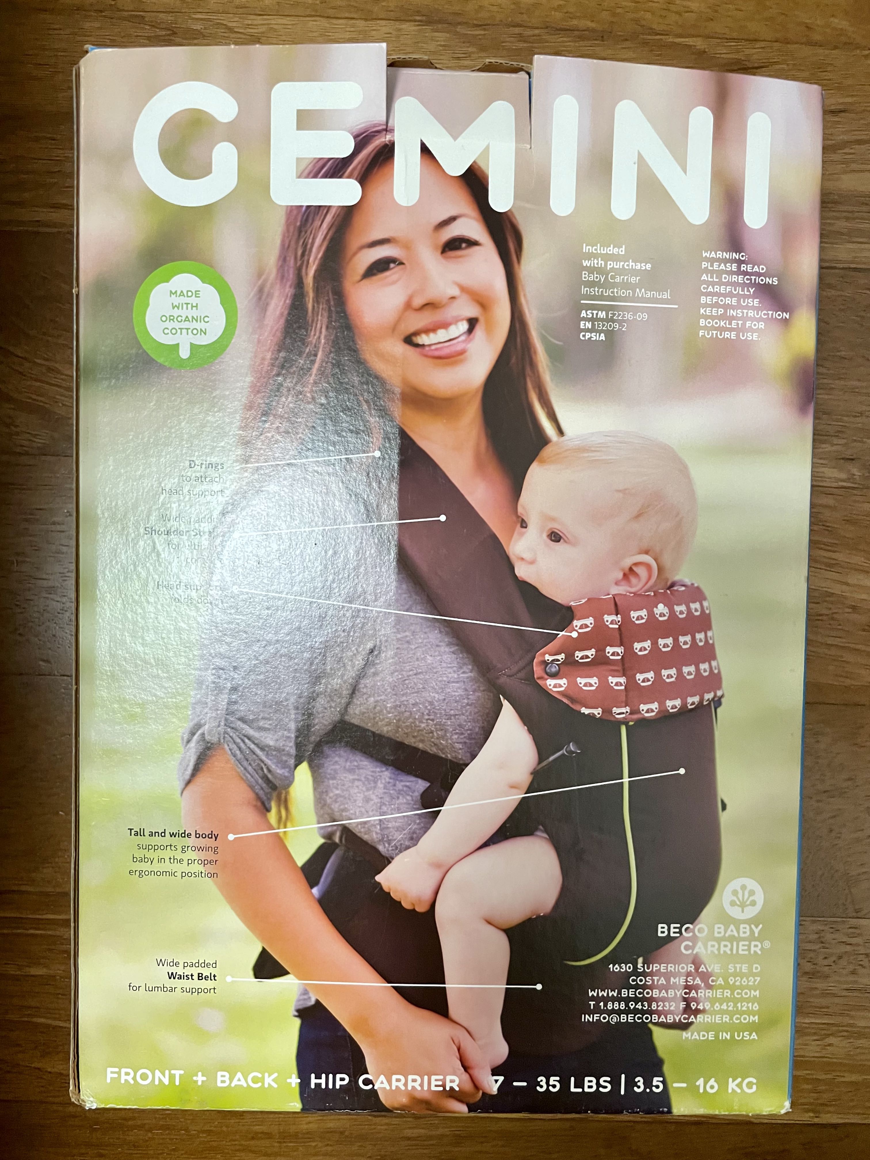 Beco Gemini Baby Carrier