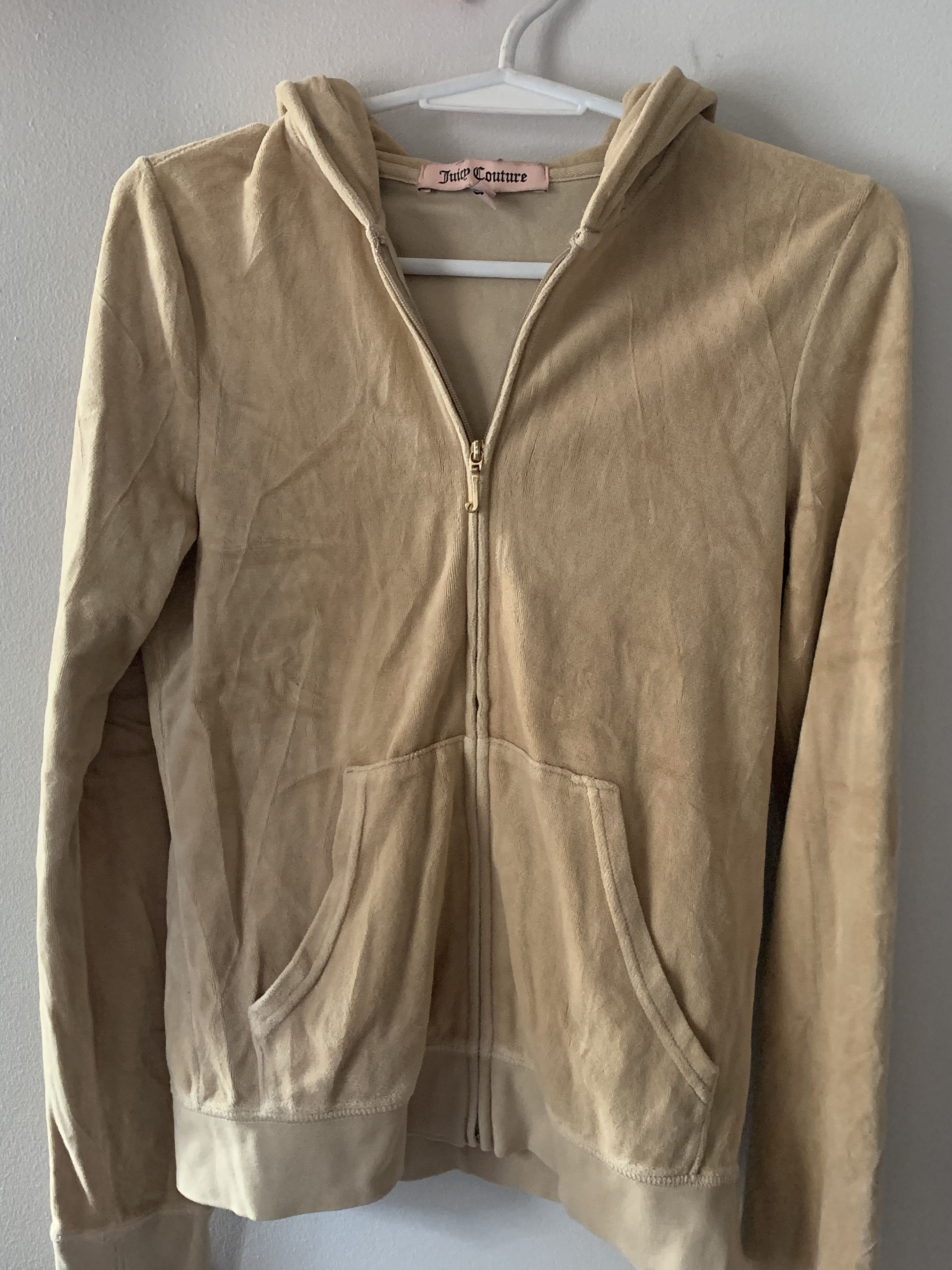 Beige velvet jacket