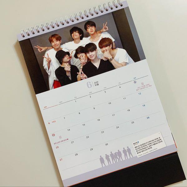 Bts 21 B5 Size Desk Calendar January December Hobbies Toys Memorabilia Collectibles K Wave On Carousell