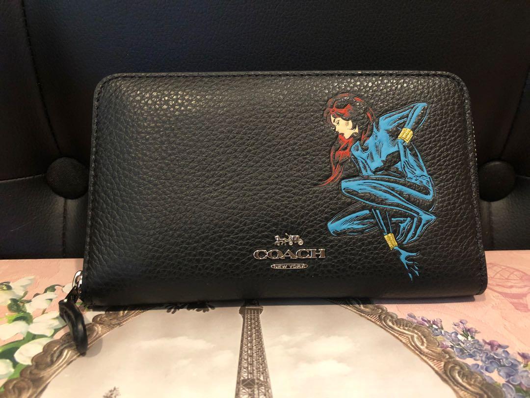 Coach x Marvel Black Widow Wallet