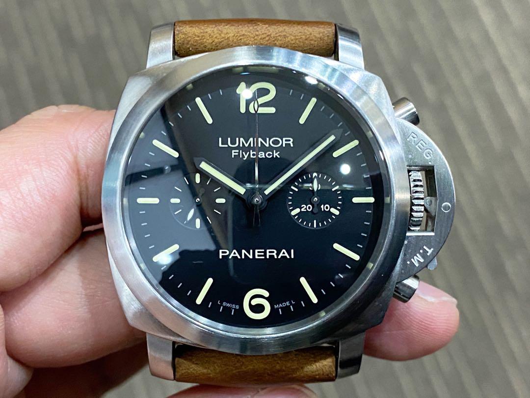Complete Dec 12 Panerai Luminor 1950 Flyback Chronograph Pam 361