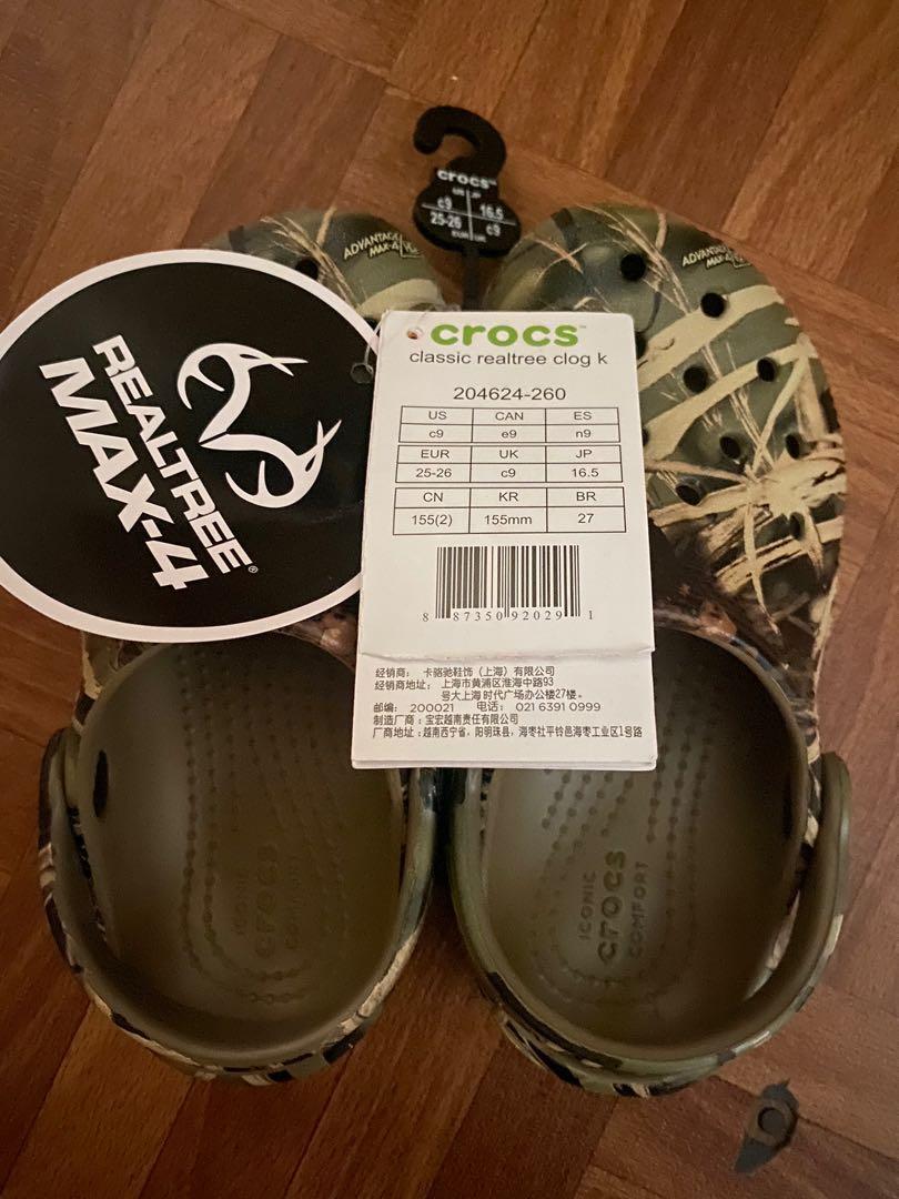 Realtree max 4 crocs hot sale