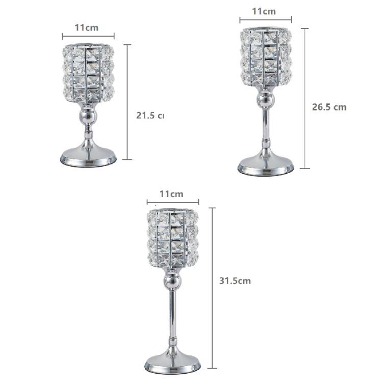 Crystal Candle Lantern Gold Candle Holders Wedding Candelabra