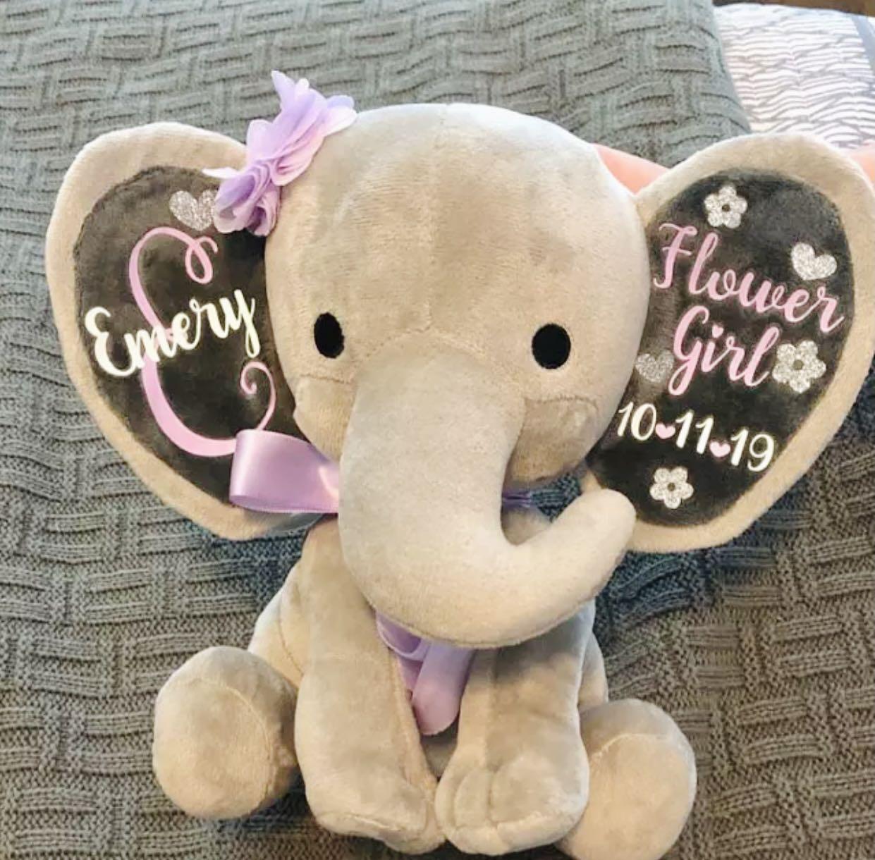 custom stuffed elephant