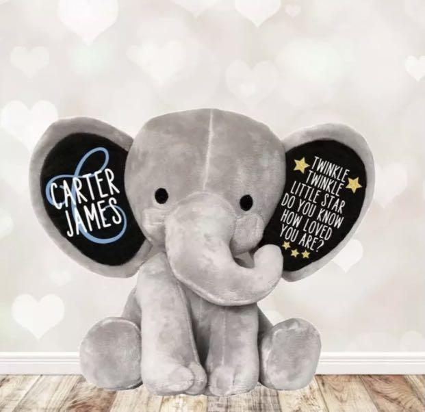 custom stuffed elephant