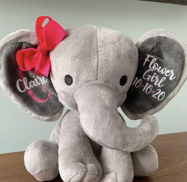 custom stuffed elephant