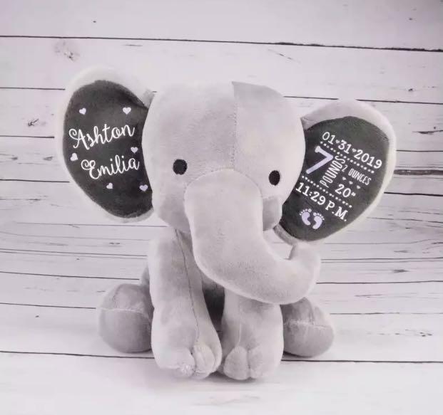 custom stuffed elephant