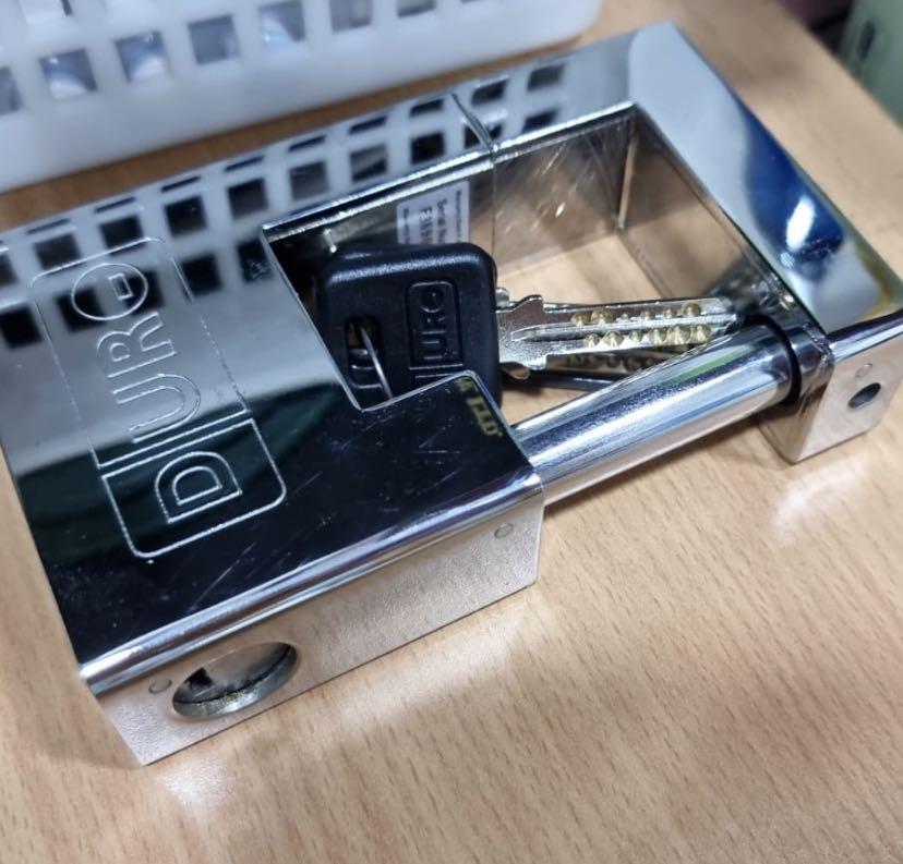 Duro Padlock for HDB gate with Keys, Furniture & Home Living, Security