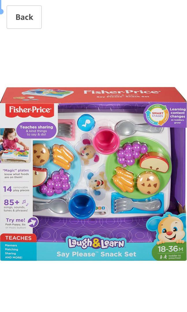 Laugh and top learn snack set