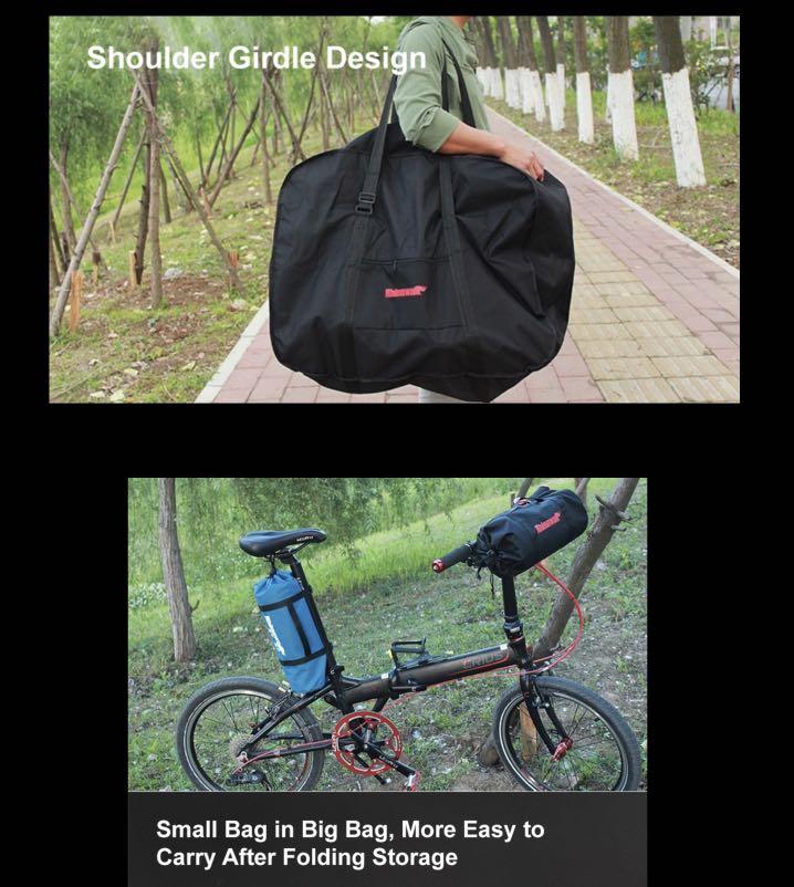 Folding bike storage bag 20”, Sports Equipment, Bicycles & Parts, Bicycles on Carousell