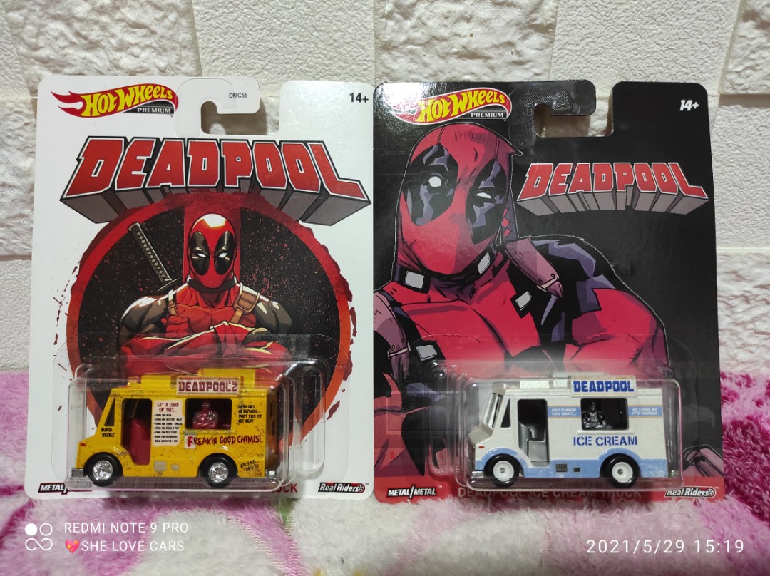 Hot wheels deadpool ice shop cream truck
