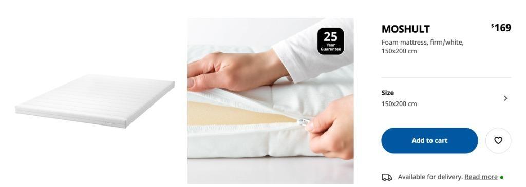 Moshult mattress online