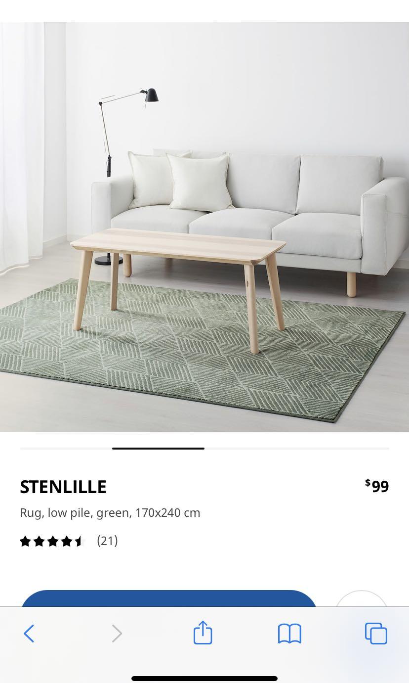 Ikea Stenlille Rug, Furniture & Home Living, Home Decor, Carpets, Mats