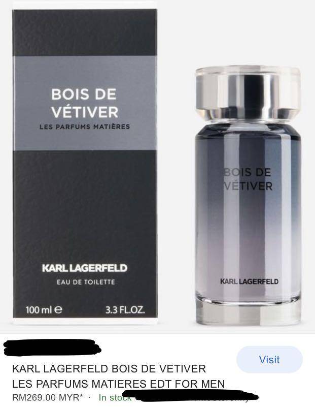 Karl Lagerfeld Bois de Vetiver Beauty Personal Care Fragrance