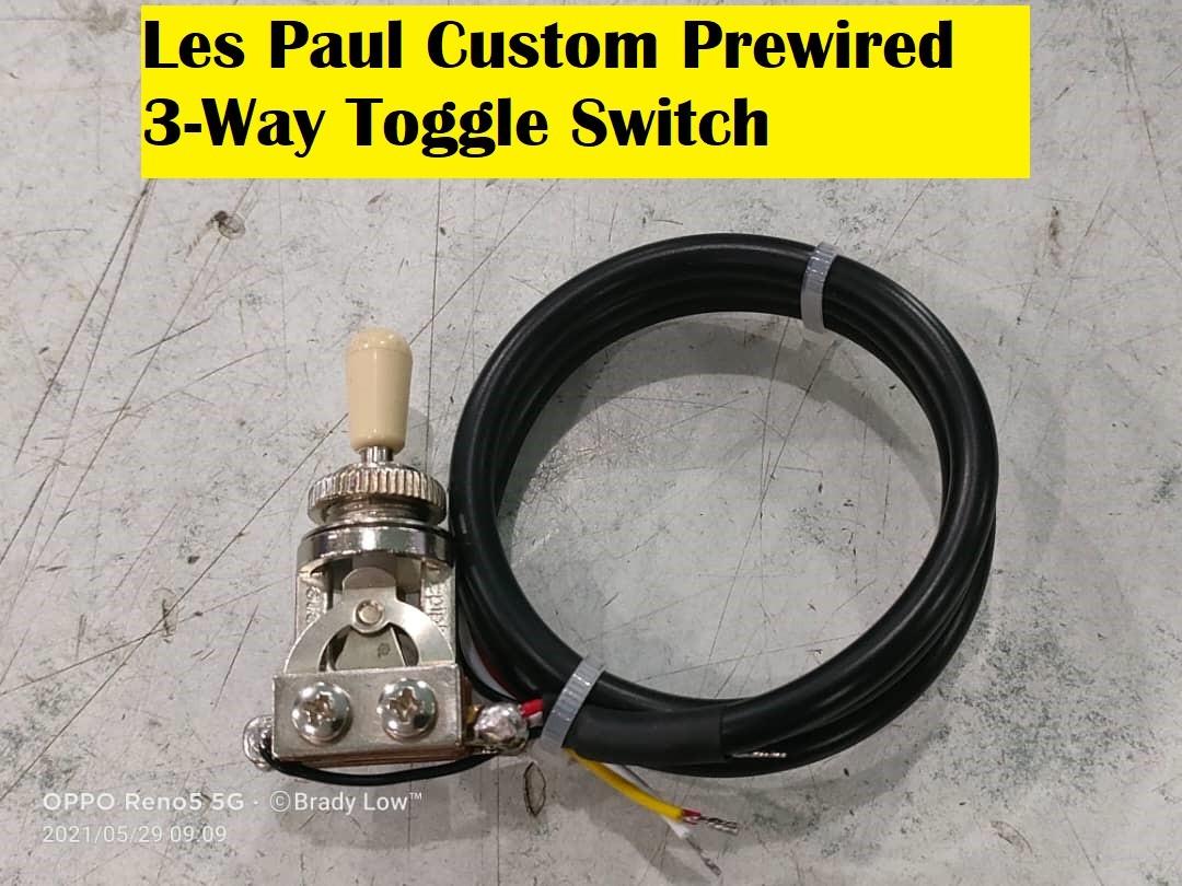 Les Paul Custom Prewired 3-Way Toggle Switch, Music & Media ...