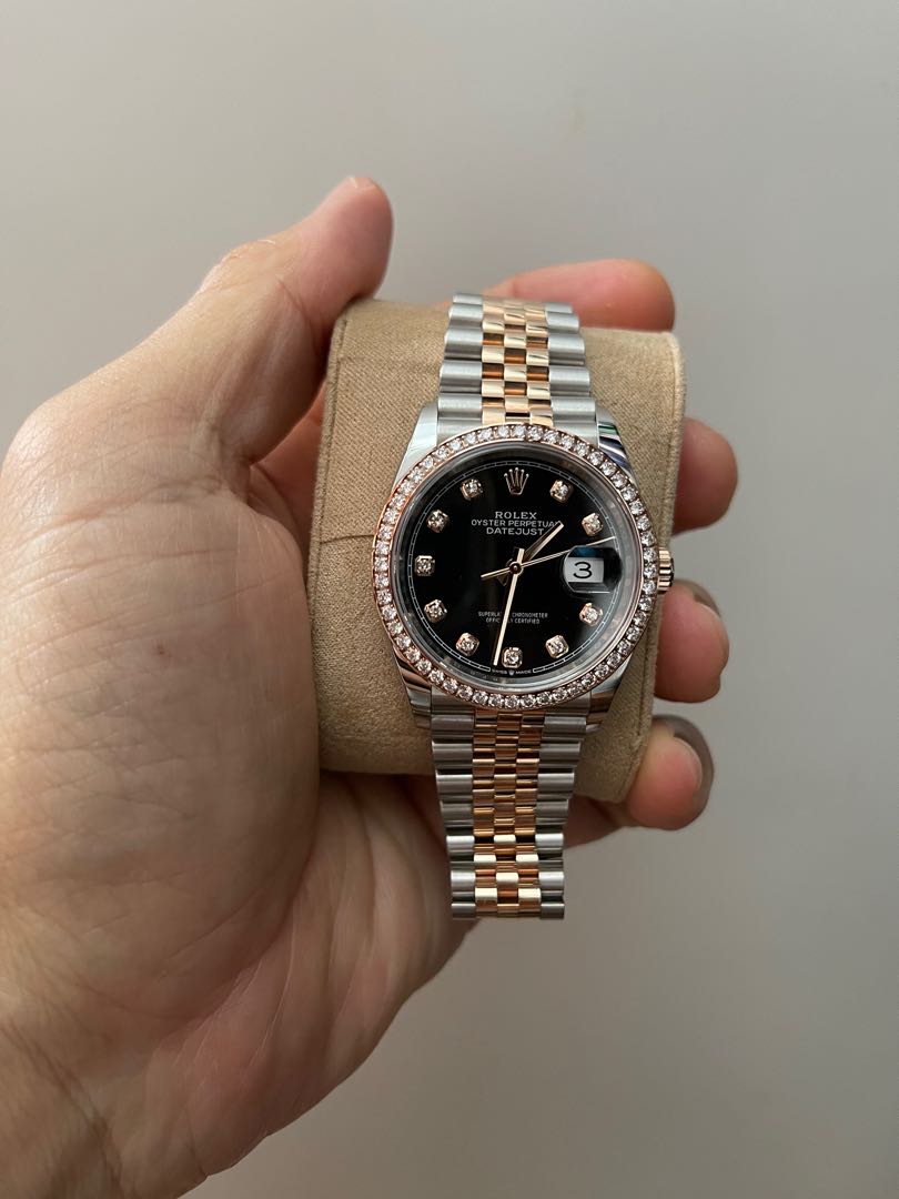 LNIB Rolex 126281RBR half rose gold 