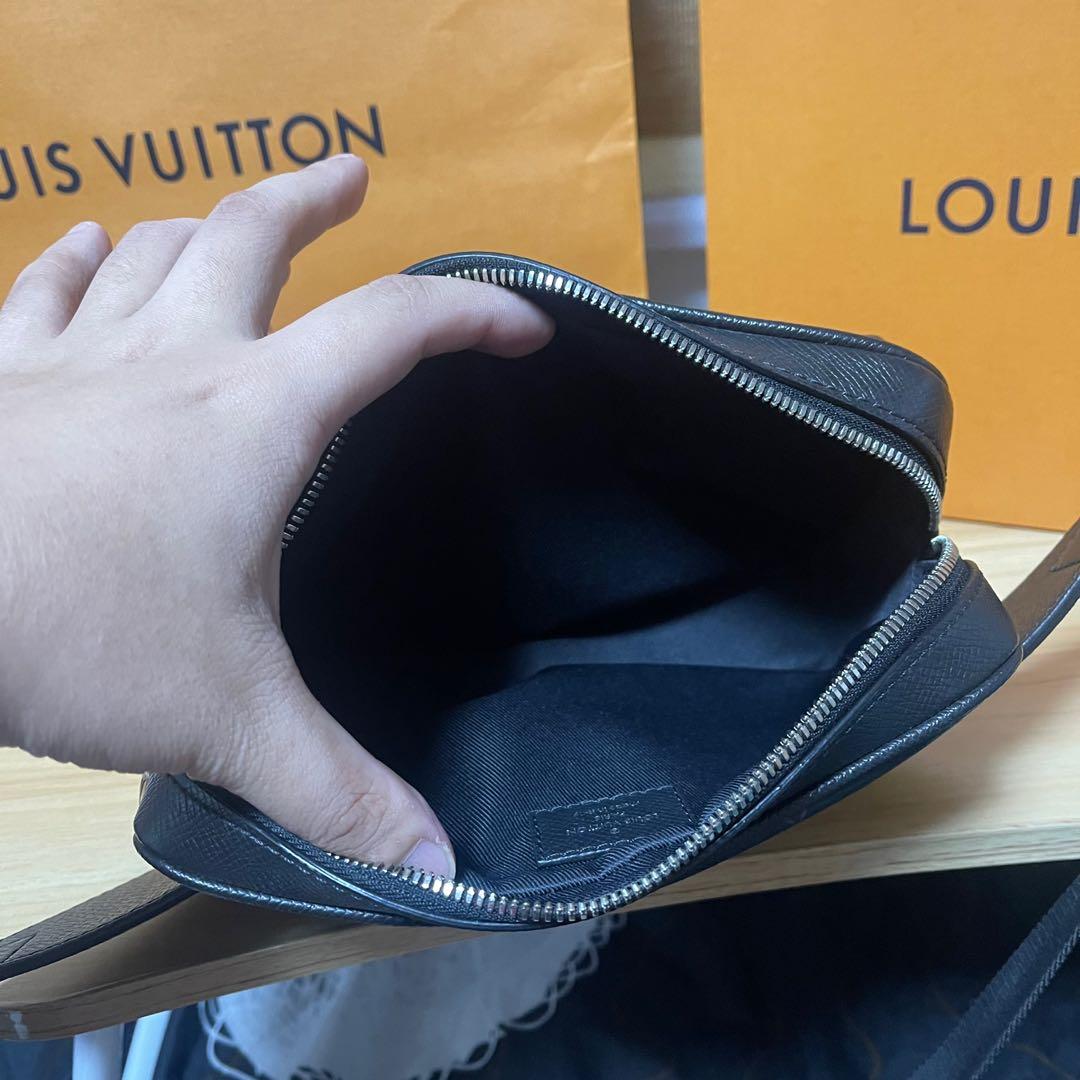 Louis Vuitton Outdoor Bumbag Monogram Eclipse Taiga Black in Taiga