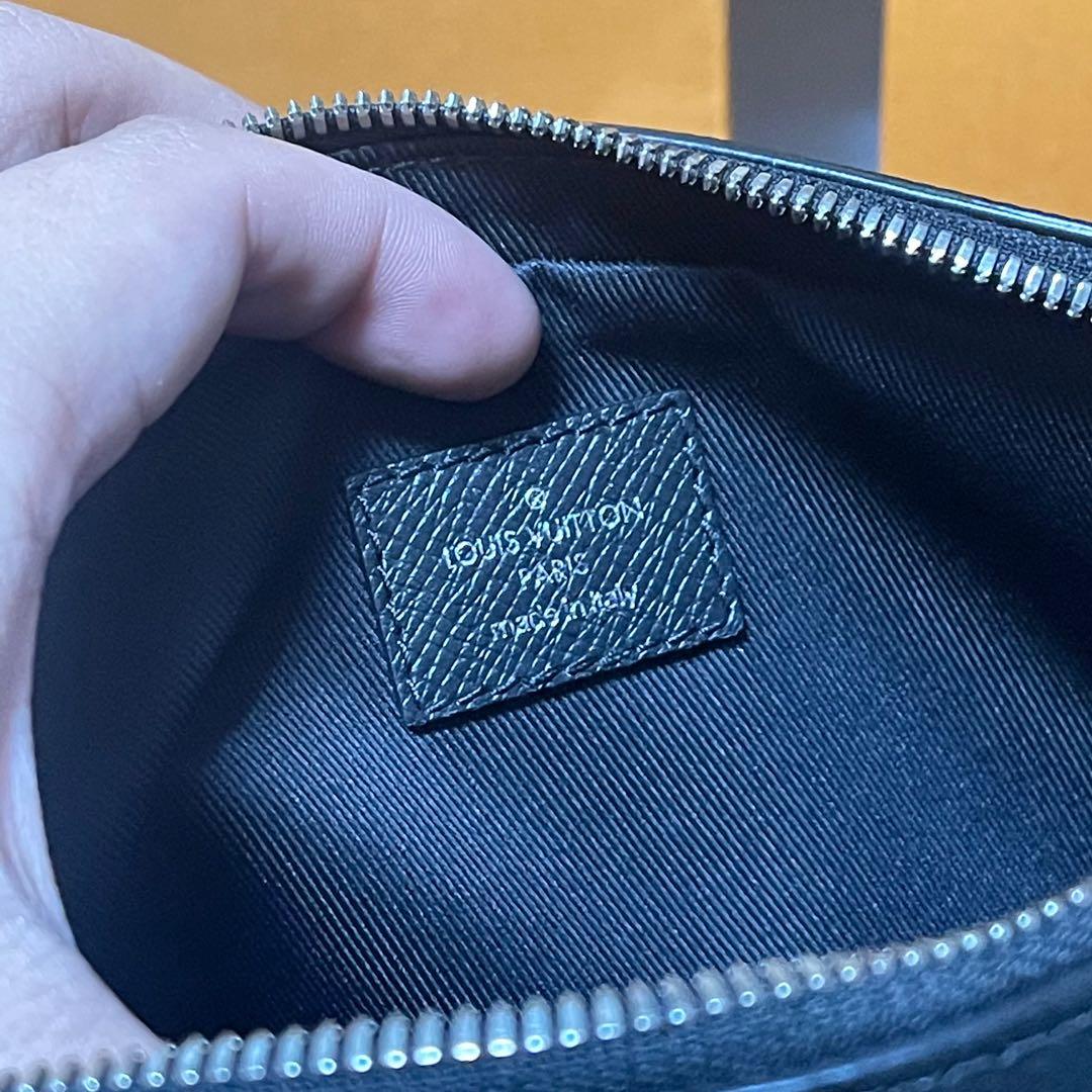 Louis Vuitton Outdoor Bumbag Monogram Eclipse Taiga Black for Men