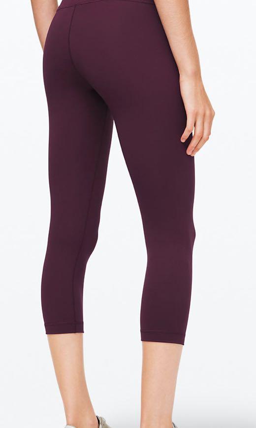 Lululemon] Wunder Under Crop (High-Rise) Full-On Luxtreme 21” in Arctic  Plum Size 6, Men's Fashion, Activewear on Carousell