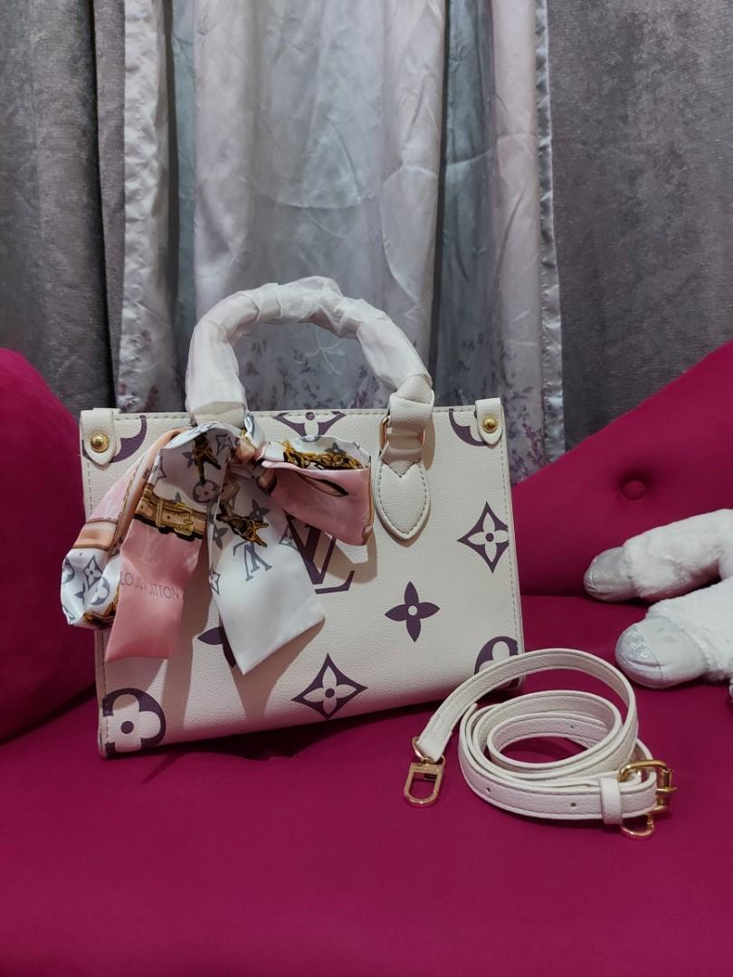 Purple and white louis sale vuitton bag