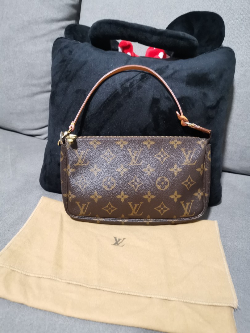 LV Pochette Vector Flower Logo Monogram, Luxury, Bags & Wallets on Carousell