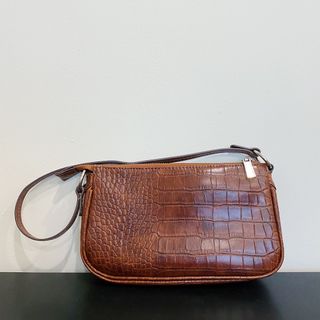 Mango tortoiseshell baguette bag sale