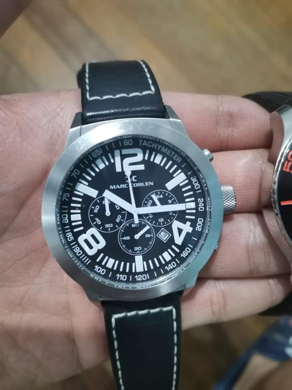 Marc Coblen Chrono 45mm Sapphire Crystal Men s Fashion Watches