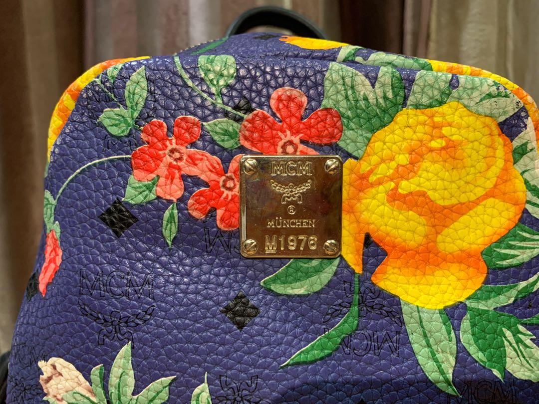 Mcm store floral bag