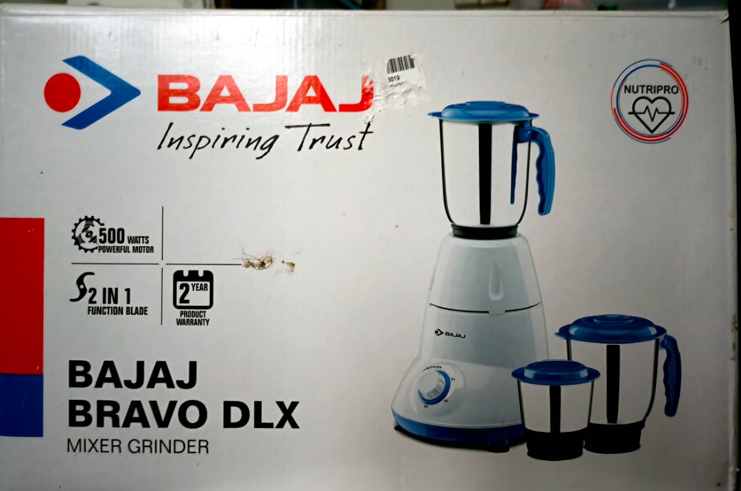 bajaj mixer grinder bravo dlx