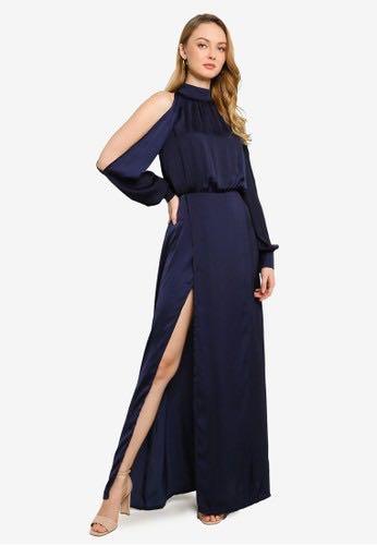 Missguided cold shoulder dress discount