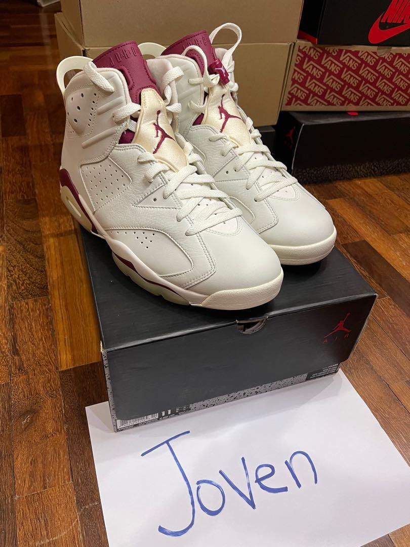 Aj6 maroon on sale