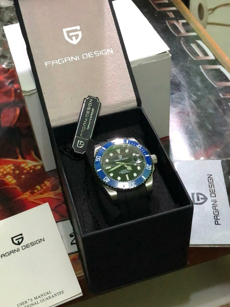 Pagani Design New series Blue Kermit Automatic Original not seiko solar  prospex tudor swiss army tag heuer alexander christie, Fesyen Pria, Jam  Tangan di Carousell