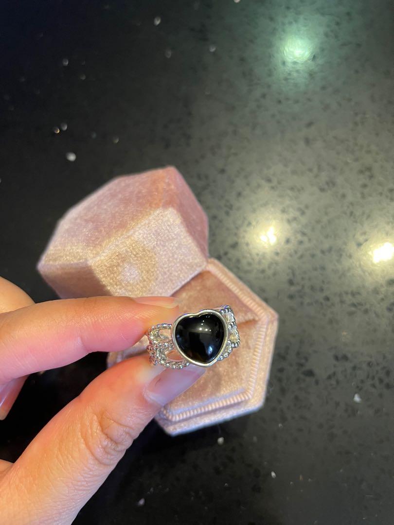 Pandora black on sale onyx ring
