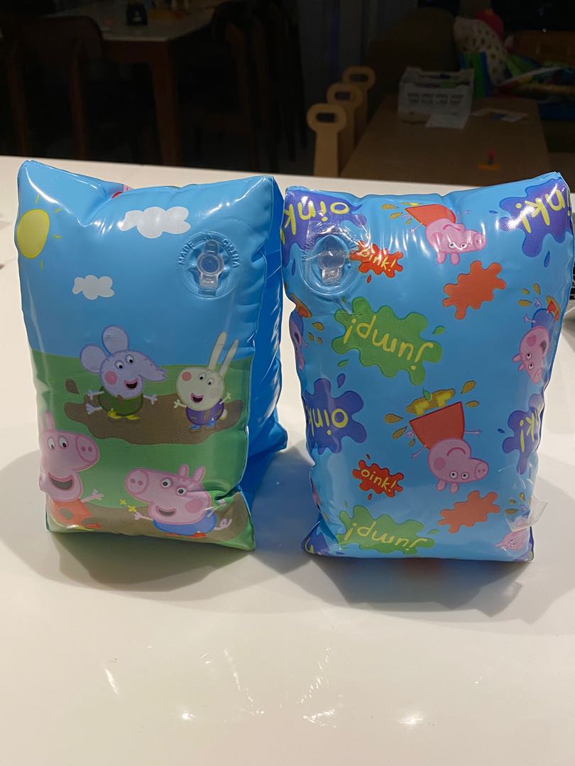Brand New KIDS Peppa Pig Arm Bands Swimming Age 2-6 Years  15x25cm 