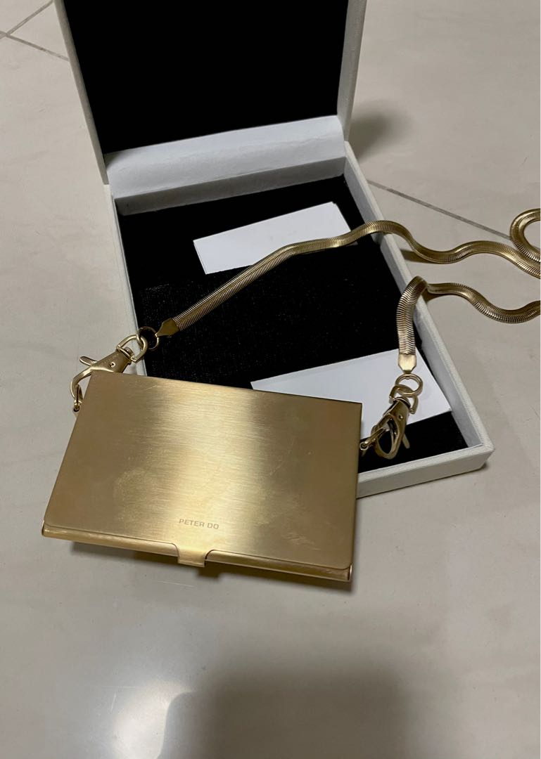 Peter Do Gold Card Case, 名牌, 飾物及配件- Carousell