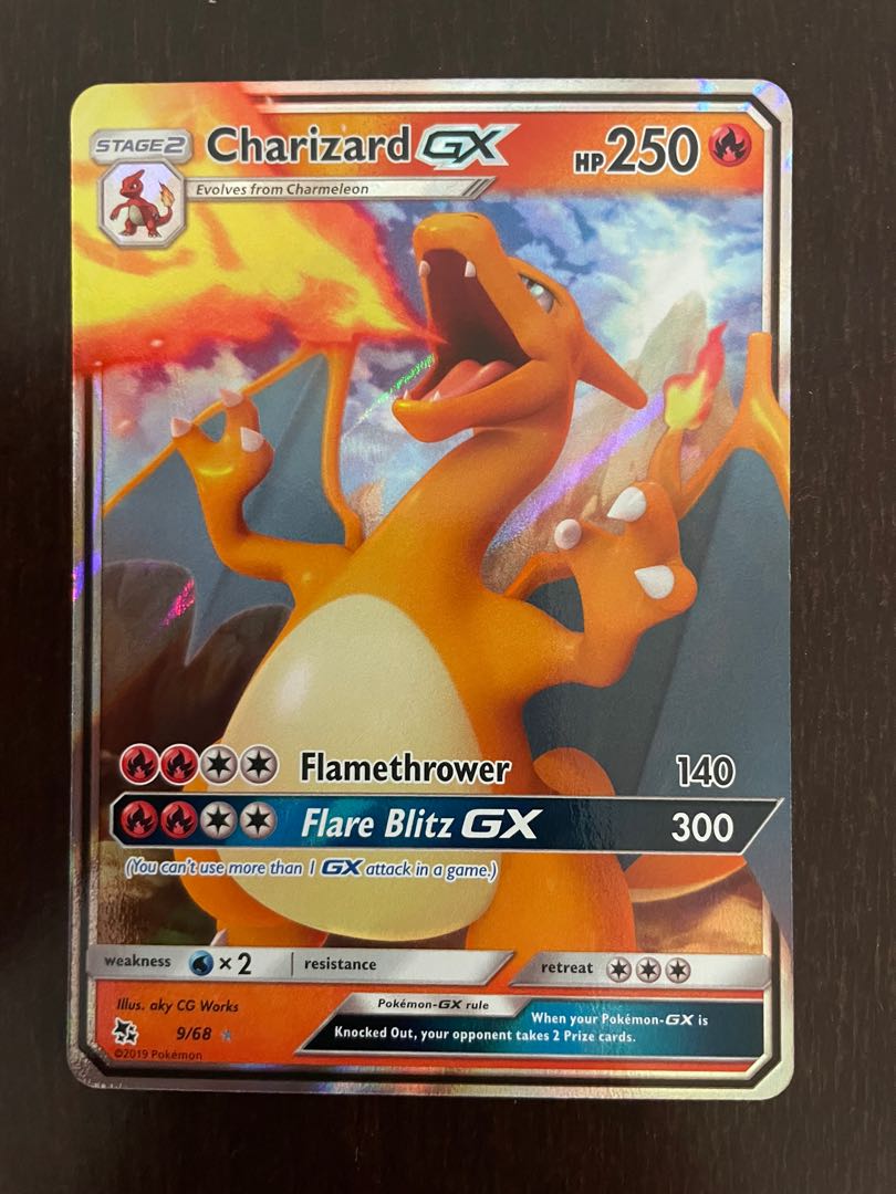 Pokemon TCG Charizard GX - 9/68 - Ultra Rare Sun & Moon: Hidden Fates