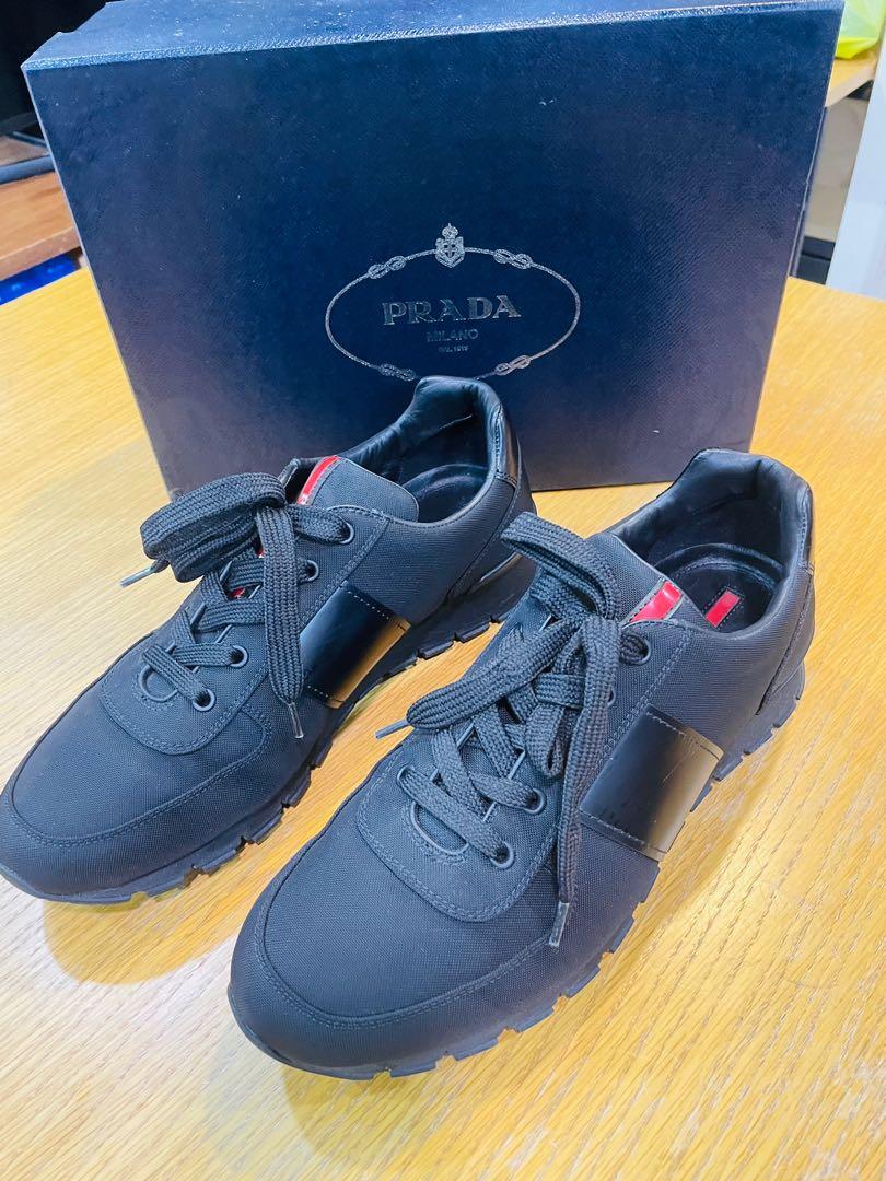 All black prada runners hot sale